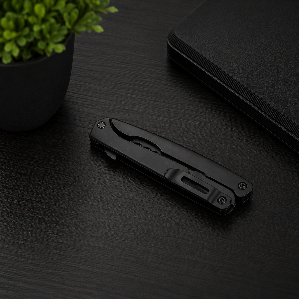 Null Clip — Folding Stainless Steel EDC Scissors