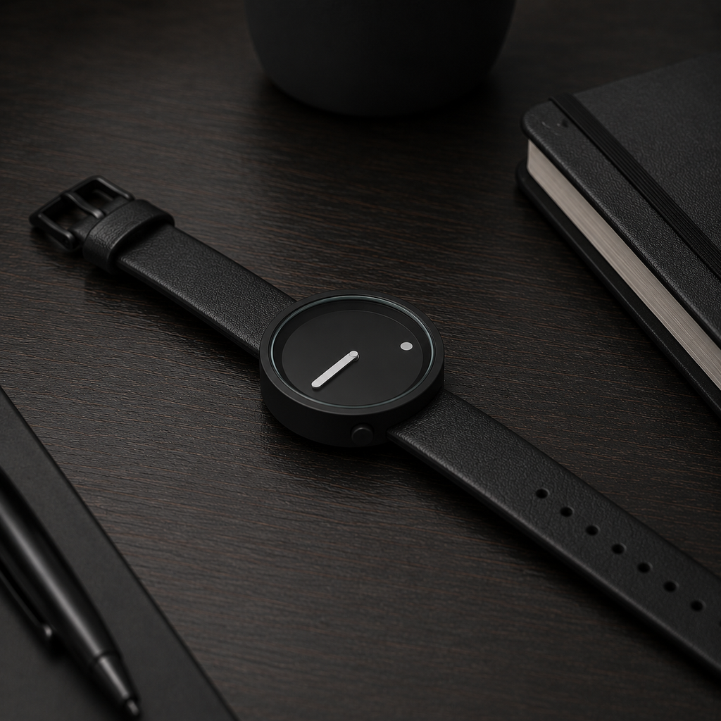 Null Watch — Minimalist Leather Quartz Watch